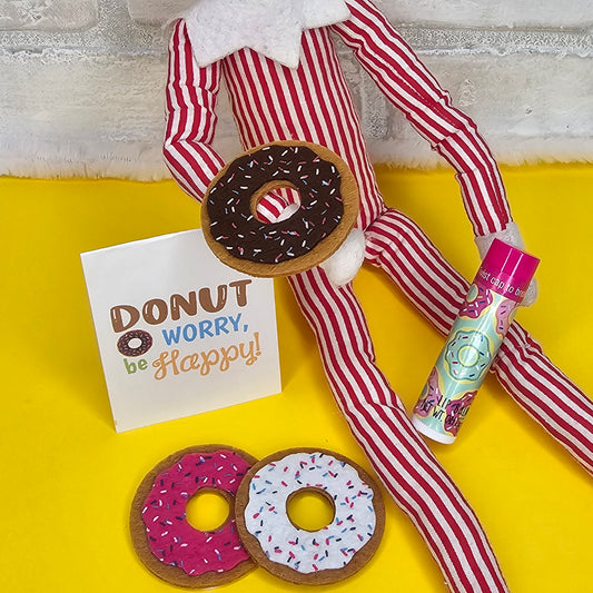 DONUT worry, be happy!  Elf set