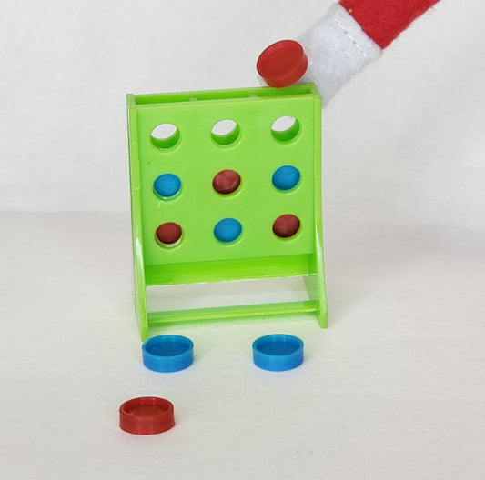 Elf Games - monkey barrel, connect 3, tic tac toe - elf size