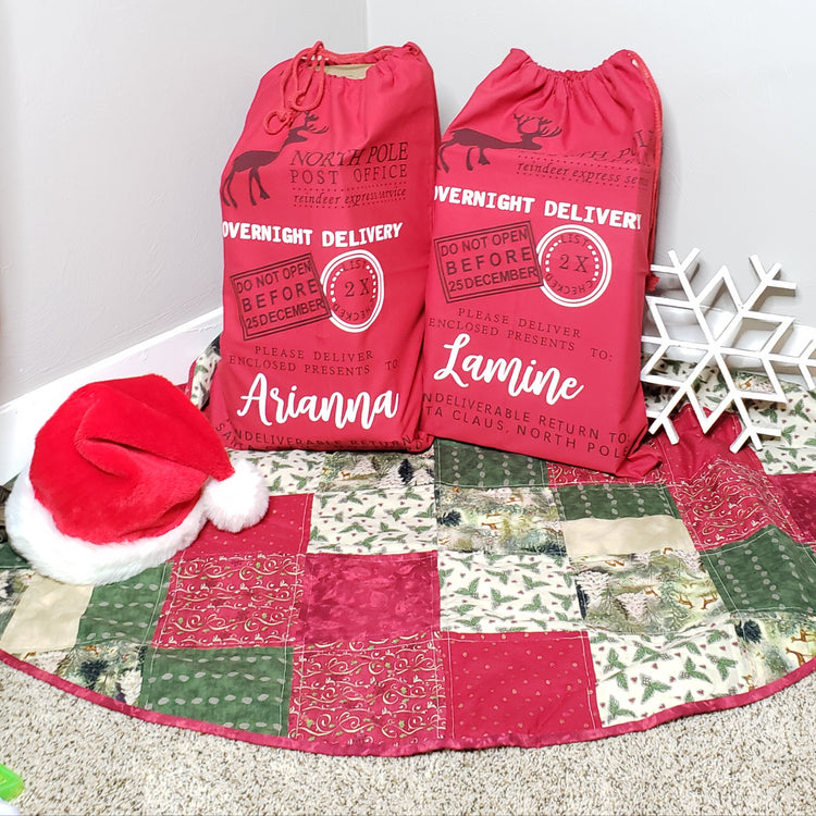 Personalized Santa Bag, oversized gift bag